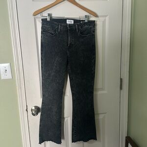 FRAME high rise le crop mini boot jeans like new